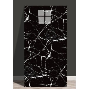  KIT 5 Placas Adesiva de Parede 60x30 Efeito Marmore (PET) [0,9m²]